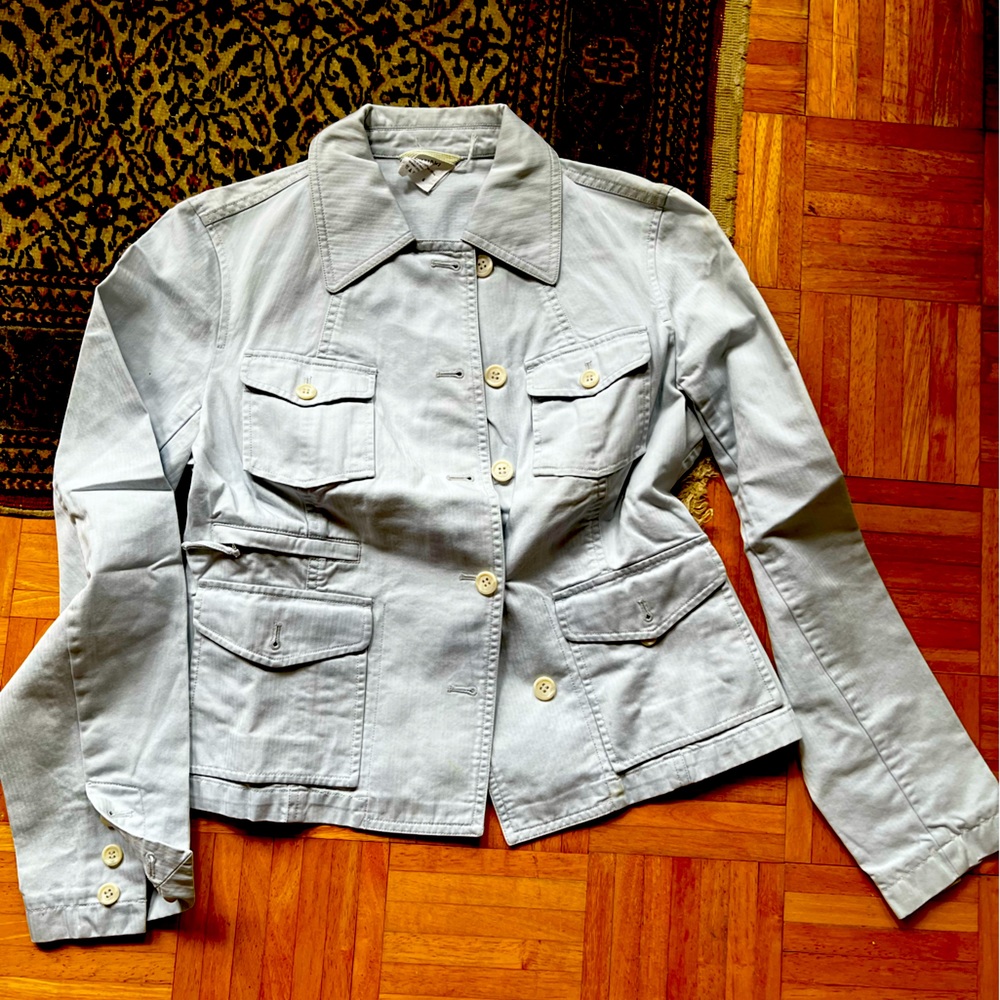 Calvin Klein twill crop jacket